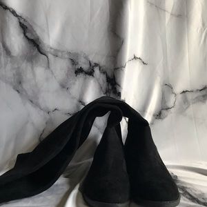 Black over the knee boots